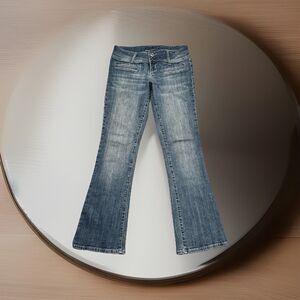 Y2K Zco Premium Bootcut Jeans 11 Blue Stretch Denim Juniors Measures 31 x 31.5